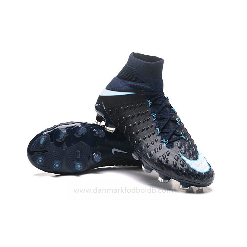 Nike Phantom Hypervenom Iii Elite Df FG Fodboldstøvler Herre – Sort Hvid